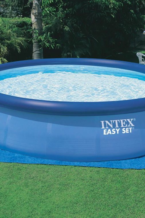 Intex 15ft x 42in Easy Set Inflatable Round Family Swimming Pool & Pump, Vacuum - Image 6