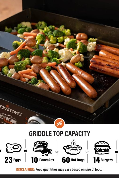 Blackstone 1891 Adventure Ready 22" Griddle with Stand and Adapter Hose - Image 6