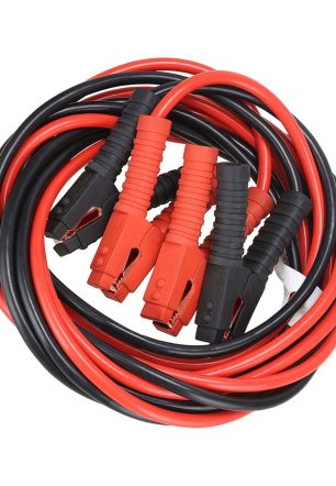 6m 3000A Car Battery Power Emergency Cable Jump Start Firing Line Power Wire Copper Clip Clamp Boost Cord Bateria Auto (Black and Red)
