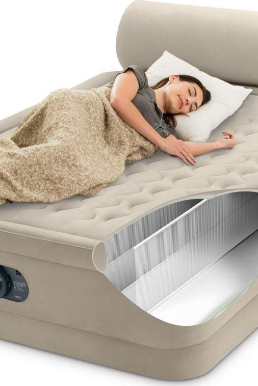 Intex Durabeam Headboard 18 Queen Air Mattress with Built-in Pump - Image 7