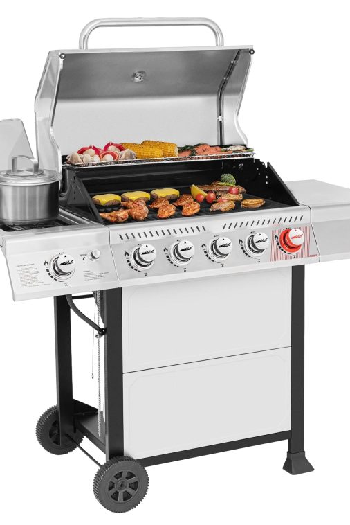 Royal Gourmet GA5401T 5-Burner BBQ Liquid Gas Grill with Sear Burner and Side Burner, 64,000 BTU