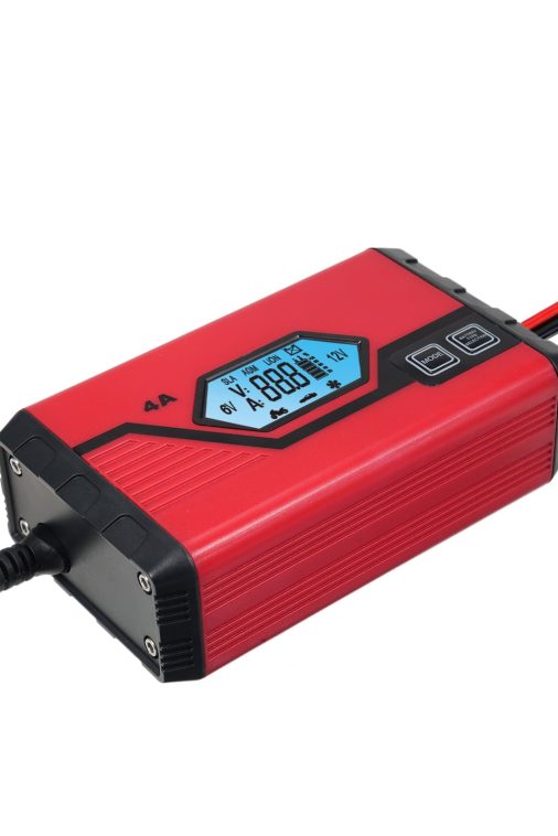 OWSOO Charger,Battery With Lcd 4 Amp 6v/12v Amp 6v/12v Battery 6v/12v Battery With Car Battery 4 Battery 4 Amp Lcd Screen Battery With Lcd Screen Battery Maintainer Car Screen Battery Maintainer - Image 5