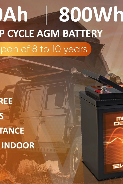 QTY 2 VMAXMB96 AGM Group 22 Deep Cycle Battery Replacement for IMC Hartway Mystere PF5, Forsa H10R 12V 60Ah Wheelchair Battery - Image 4
