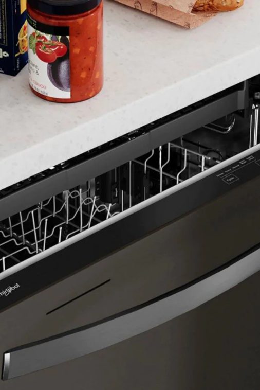 Whirlpool - 24" Top Control Built-In Dishwasher with Stainless Steel Tub, Large Capacity, 3rd Rack, 47 dBA - Black stainless steel - Image 15