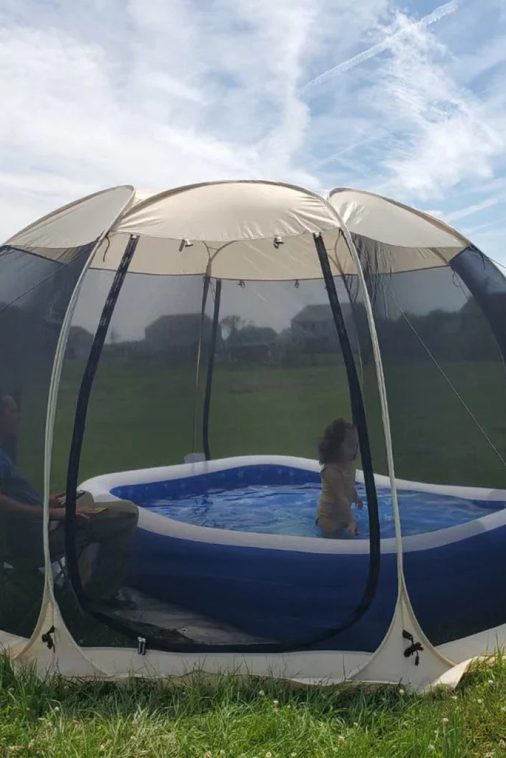 Alvantor Screen House Room Camping 12'x12' Beige Instant Canopy - Image 3