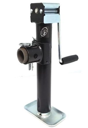 5,000 lb. Side wind Ram tubular swivel jack with weld-on pipe mount 10" travel