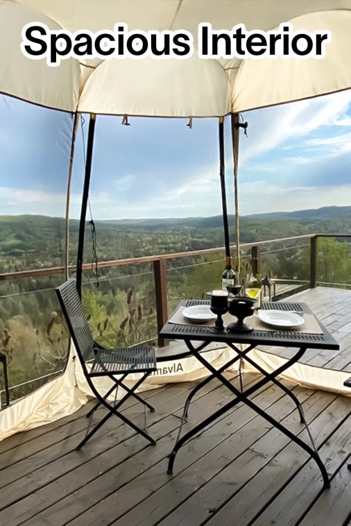 Alvantor Screen House Room Camping 12'x12' Beige Instant Canopy - Image 5