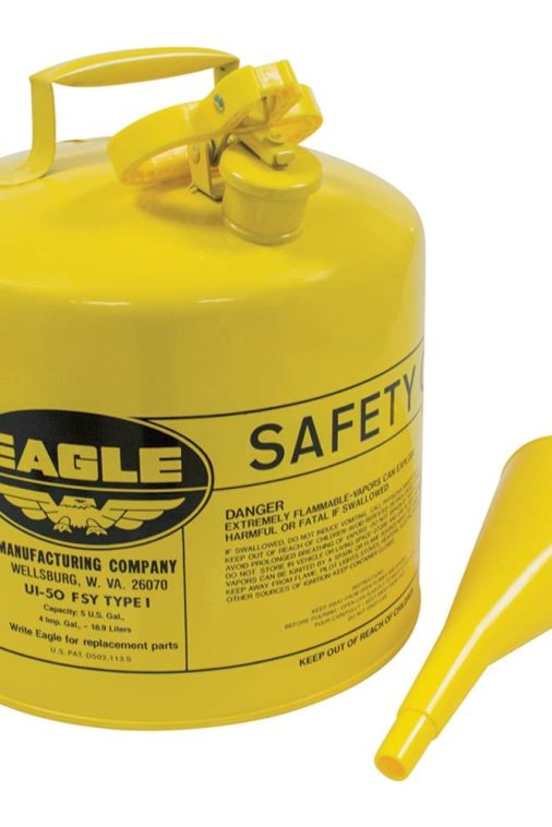New Stens Metal Safety Diesel Can 765-200 for Eagle 5 Gallon With Funnel