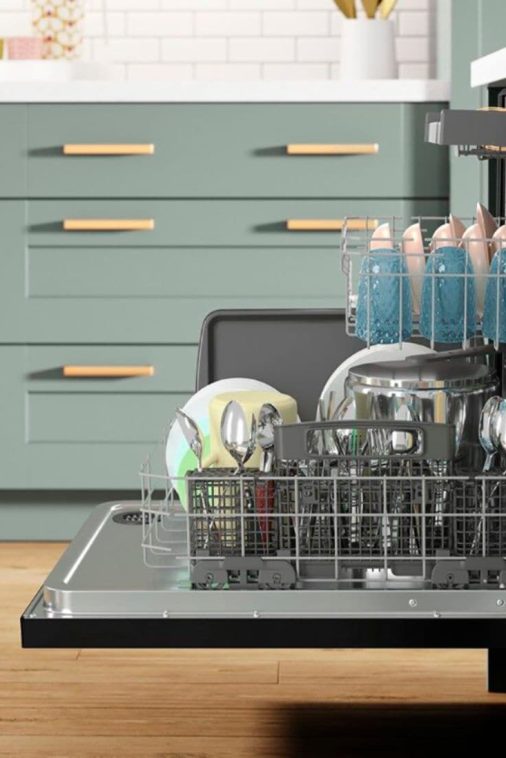 Whirlpool - 24" Top Control Built-In Dishwasher with Stainless Steel Tub, Large Capacity, 3rd Rack, 47 dBA - Black - Image 11