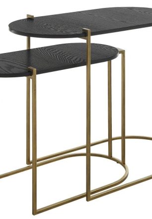 Nesting Table (Set Of 2)-22 inches Tall and 26.5 inches Wide Bailey Street Home 208-Bel-4972028