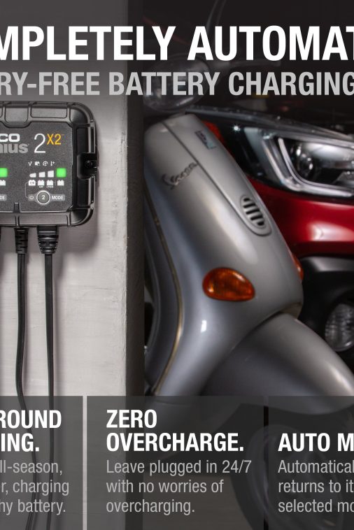 NOCO GENIUS2X2 2-Bank 4A (2A/Bank) 6V/12V Smart Battery Charger and Maintainer - Image 7