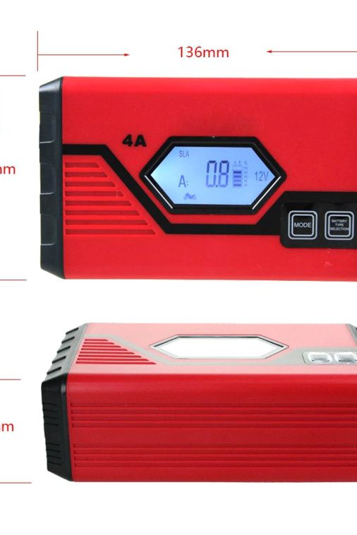 OWSOO Charger,Battery With Lcd 4 Amp 6v/12v Amp 6v/12v Battery 6v/12v Battery With Car Battery 4 Battery 4 Amp Lcd Screen Battery With Lcd Screen Battery Maintainer Car Screen Battery Maintainer - Image 4