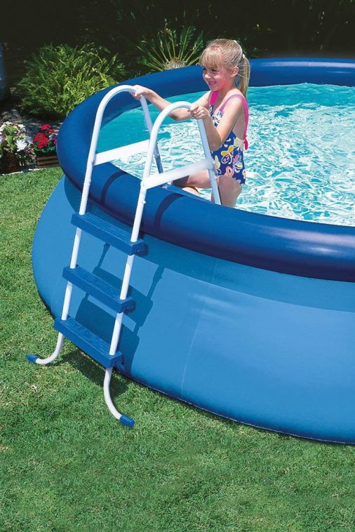 Intex 15ft x 42in Easy Set Inflatable Round Family Swimming Pool & Pump, Vacuum - Image 4