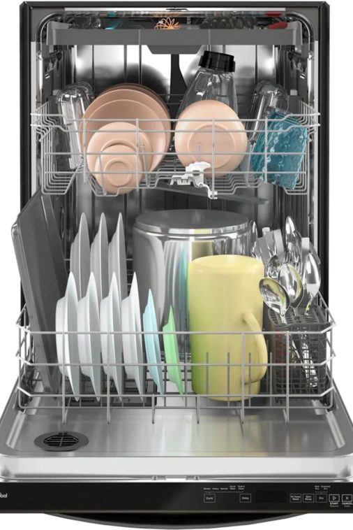 Whirlpool - 24" Top Control Built-In Dishwasher with Stainless Steel Tub, Large Capacity, 3rd Rack, 47 dBA - Black stainless steel - Image 6