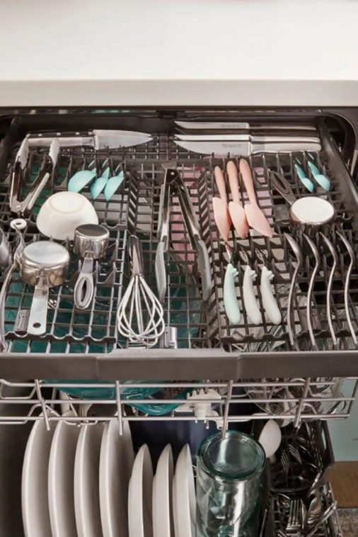 Whirlpool - 24" Top Control Built-In Dishwasher with Stainless Steel Tub, Large Capacity, 3rd Rack, 47 dBA - Black stainless steel - Image 14