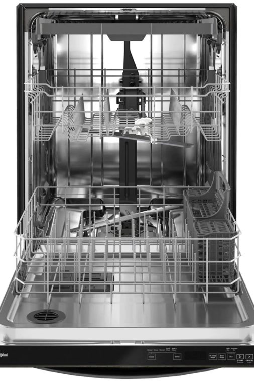 Whirlpool - 24" Top Control Built-In Dishwasher with Stainless Steel Tub, Large Capacity, 3rd Rack, 47 dBA - Black stainless steel - Image 5