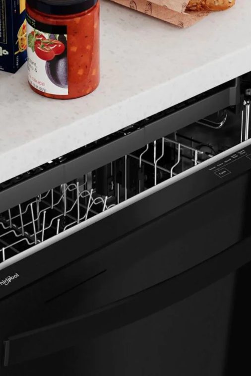 Whirlpool - 24" Top Control Built-In Dishwasher with Stainless Steel Tub, Large Capacity, 3rd Rack, 47 dBA - Black - Image 15