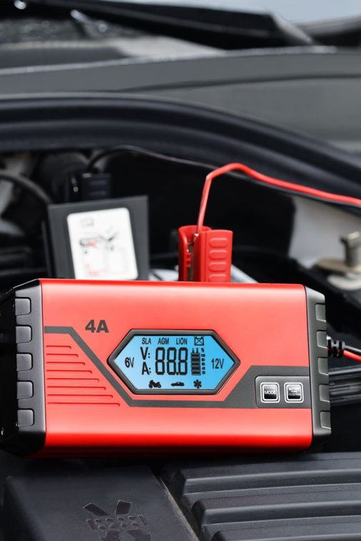 OWSOO Charger,Battery With Lcd 4 Amp 6v/12v Amp 6v/12v Battery 6v/12v Battery With Car Battery 4 Battery 4 Amp Lcd Screen Battery With Lcd Screen Battery Maintainer Car Screen Battery Maintainer