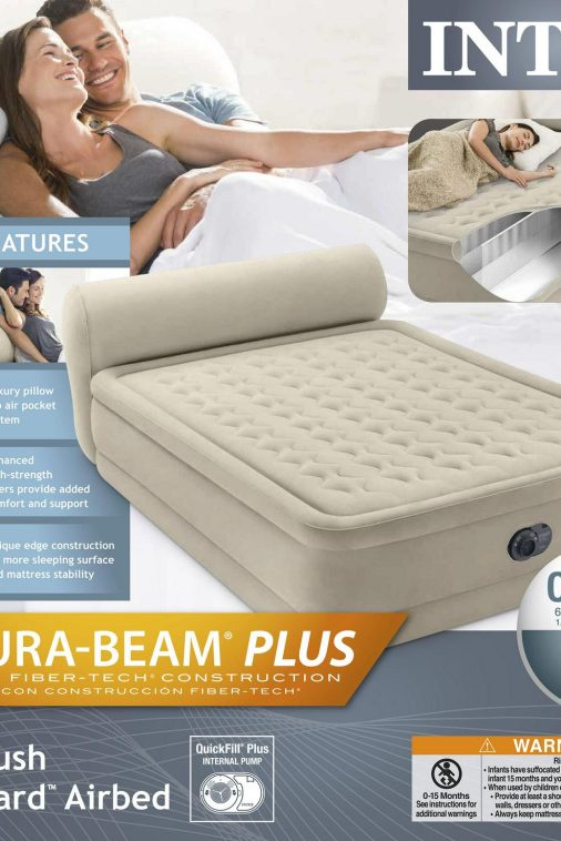 Intex Durabeam Headboard 18 Queen Air Mattress with Built-in Pump - Image 10