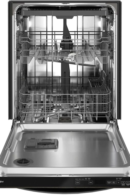 Whirlpool - 24" Top Control Built-In Dishwasher with Stainless Steel Tub, Large Capacity, 3rd Rack, 47 dBA - Black stainless steel - Image 4