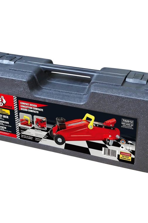 Torin Jacks Big Red 2 Ton Hydraulic Swivel Trolley Floor Jack with Carry Case, 2 Pack - Image 6