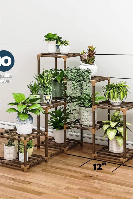 Corner Plant Stand Indoor Wood Outdoor Plant Shelf for Multiple Plants Ladder Plant Holder Table Plant Pot Stand for Window Garden Balcony Living Room - Image 6
