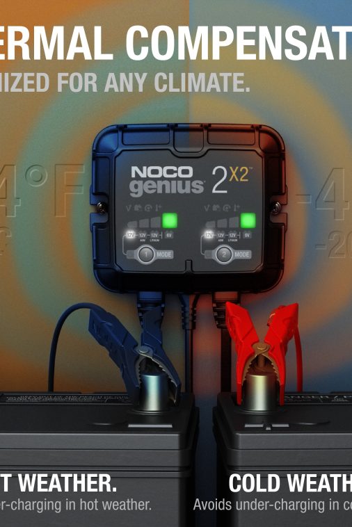 NOCO GENIUS2X2 2-Bank 4A (2A/Bank) 6V/12V Smart Battery Charger and Maintainer - Image 3