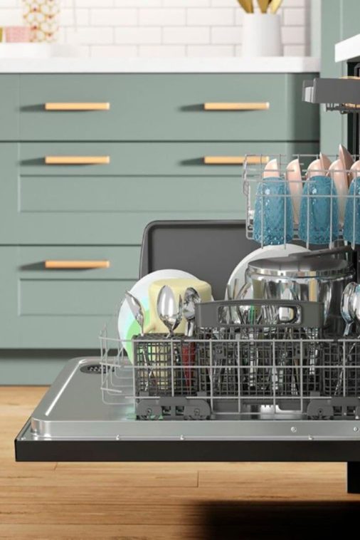 Whirlpool - 24" Top Control Built-In Dishwasher with Stainless Steel Tub, Large Capacity, 3rd Rack, 47 dBA - Black stainless steel - Image 11