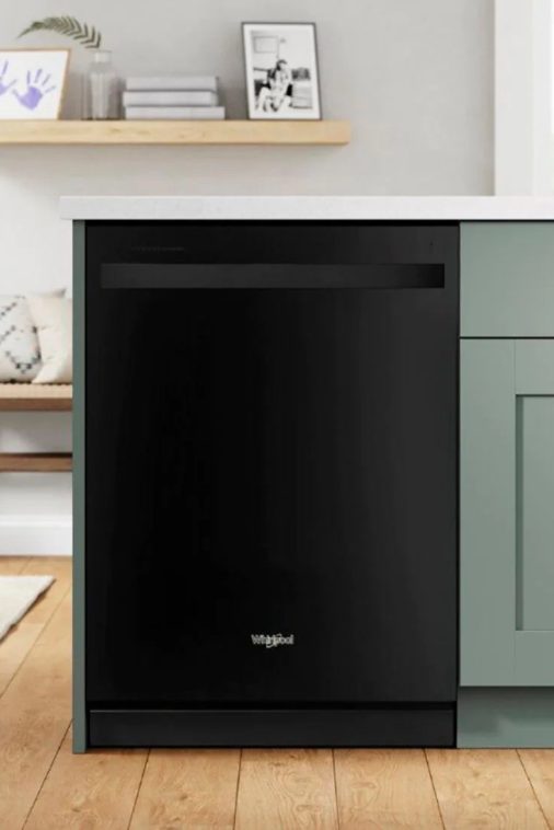 Whirlpool - 24" Top Control Built-In Dishwasher with Stainless Steel Tub, Large Capacity, 3rd Rack, 47 dBA - Black - Image 16