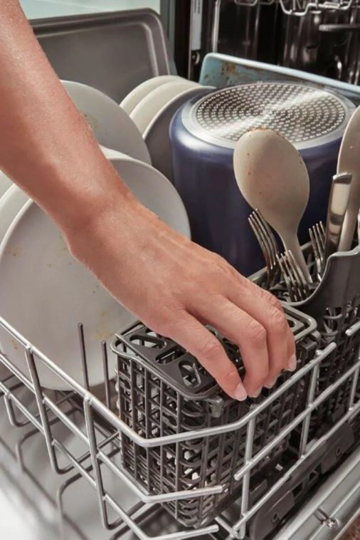 Whirlpool - 24" Top Control Built-In Dishwasher with Stainless Steel Tub, Large Capacity, 3rd Rack, 47 dBA - Black - Image 21